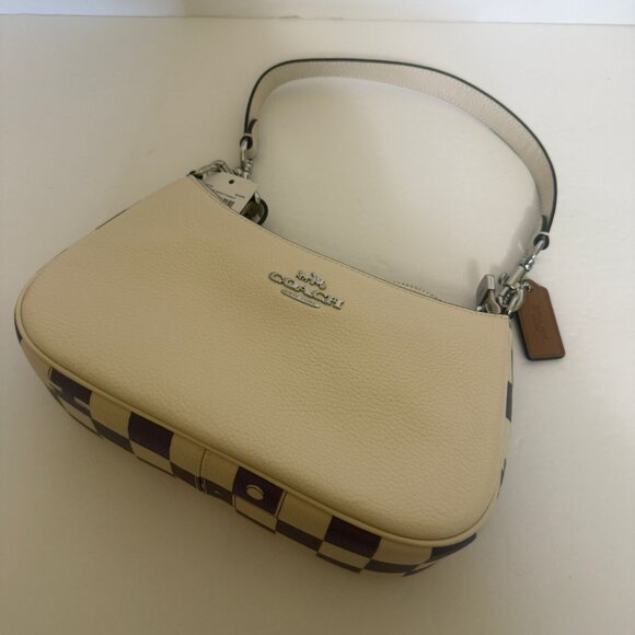Coach Teri Shoulder Bag With Checkerboard Print CR103 - Picture 2 of 9